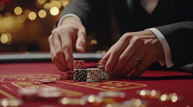 European roulette wheel and betting grid